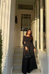 BLACK SEA SILK DRESS
