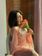 PINKISH SILK BODYCON DRESS