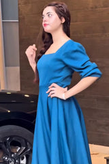 BLUISH GEORGETTE FROCK