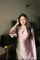 LIGHT PINK SILK DRESS