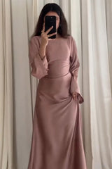 LIGHT PINK SILK DRESS