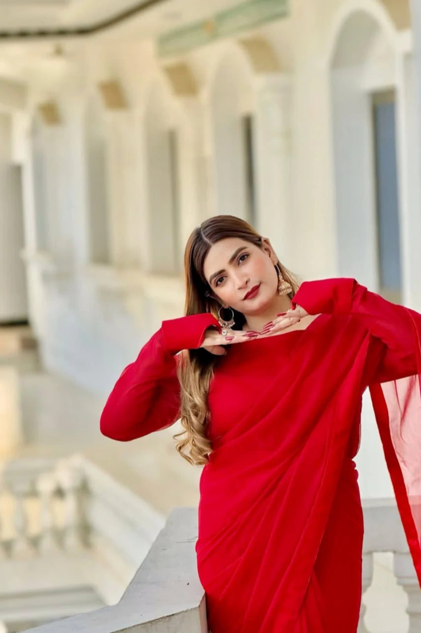 RAQS-E-LAAL SAREE