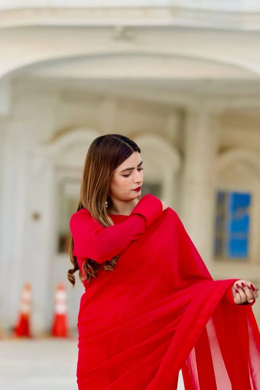 RAQS-E-LAAL SAREE