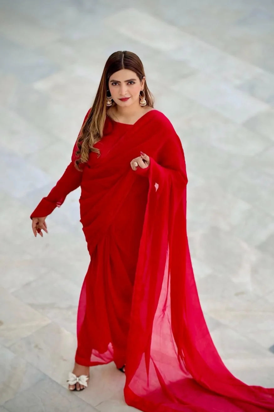 RAQS-E-LAAL SAREE