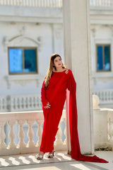 RAQS-E-LAAL SAREE