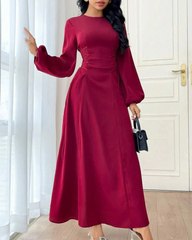 MAROON MAJESTY FROCK