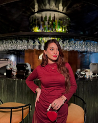 PENCIL WINE SPLIT BODYCON