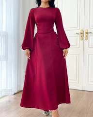 MAROON MAJESTY FROCK