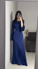 BLUISH SILK DRESS