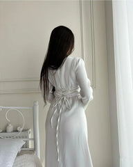 FRENCH ROSE SILK DRESS