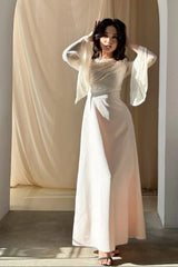 LUNA WHITE SILK DRESS