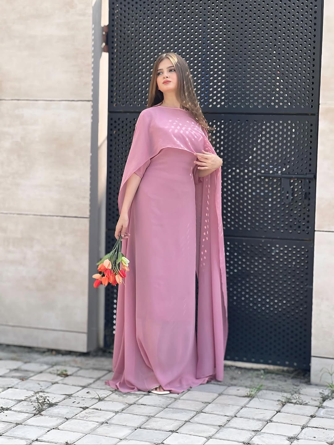 PINKISH SILK DRESS