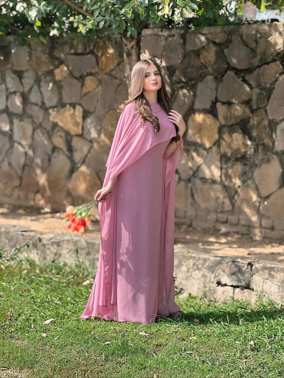 PINKISH SILK DRESS