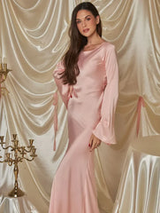 PINKISH SILK DRESS